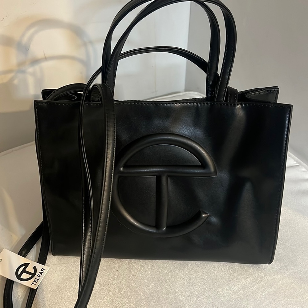 New with tags small Black Telfar shopping bag